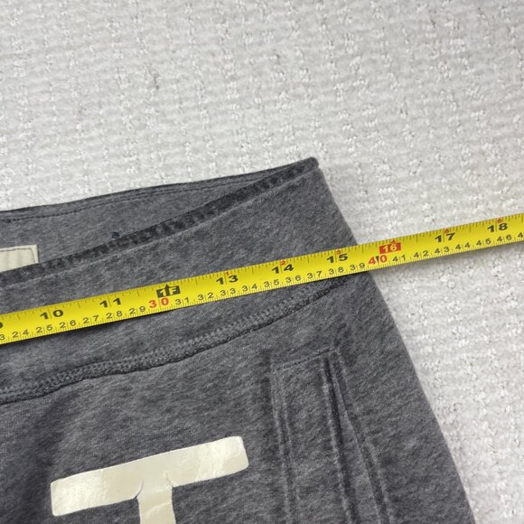 Hollister Pants Mens Medium Grey Sellout Logo Print Joggers Sweatpants Read - Picture 9 of 12